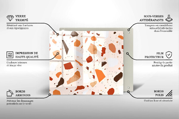 Skärbräda av glas Dekorativt stengods