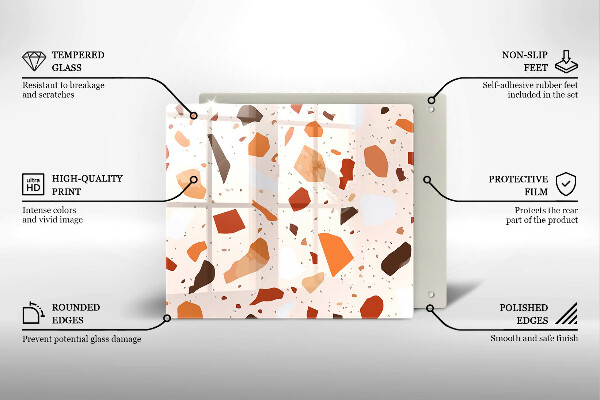 Skärbräda av glas Dekorativt stengods