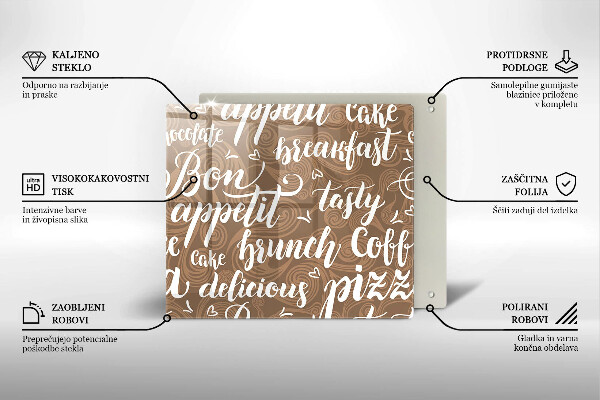 Skärbräda av glas Undertexter God aptit