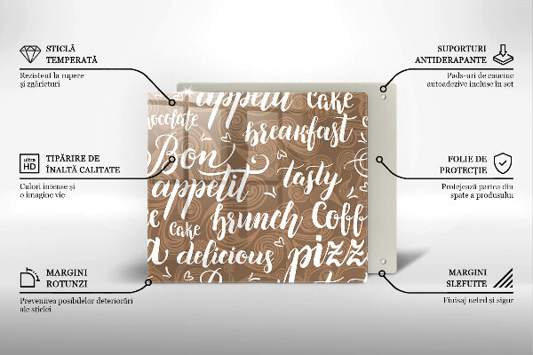 Skärbräda av glas Undertexter God aptit