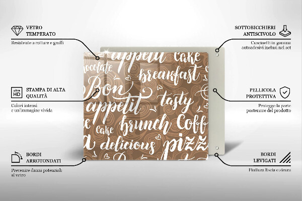 Skärbräda av glas Undertexter God aptit