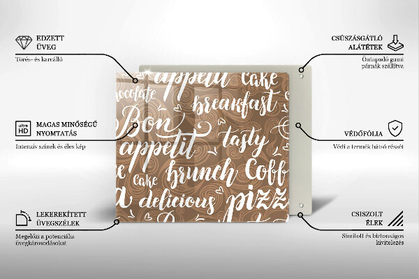 Skärbräda av glas Undertexter God aptit