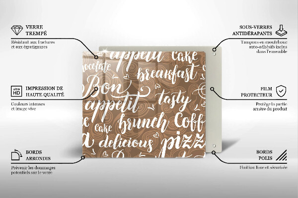 Skärbräda av glas Undertexter God aptit