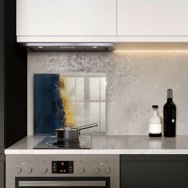 Skärbräda av glas Abstraktion guld