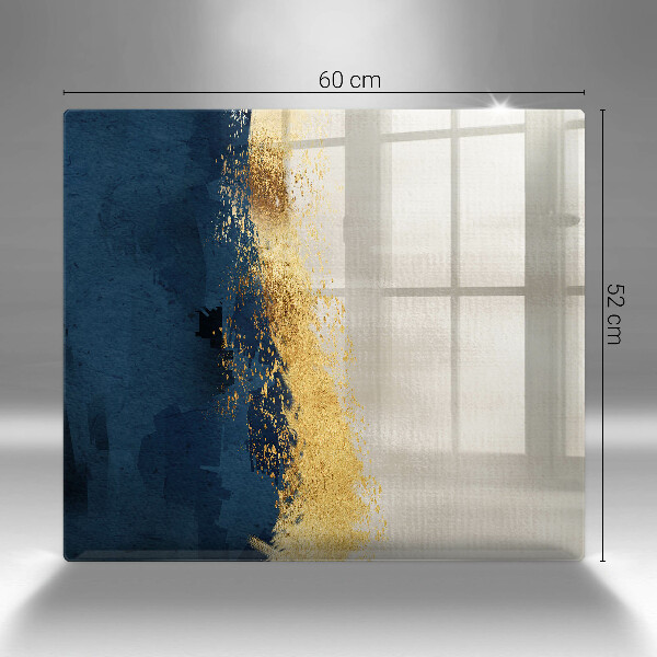 Skärbräda av glas Abstraktion guld