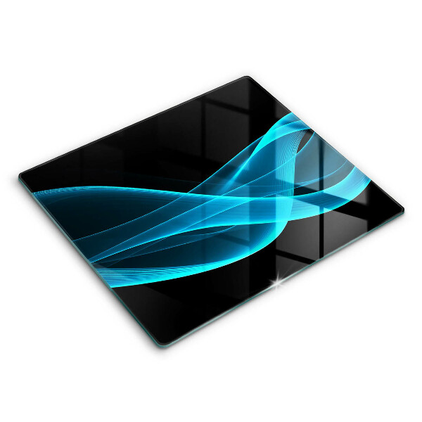 Skärbräda av glas Blå abstraktion