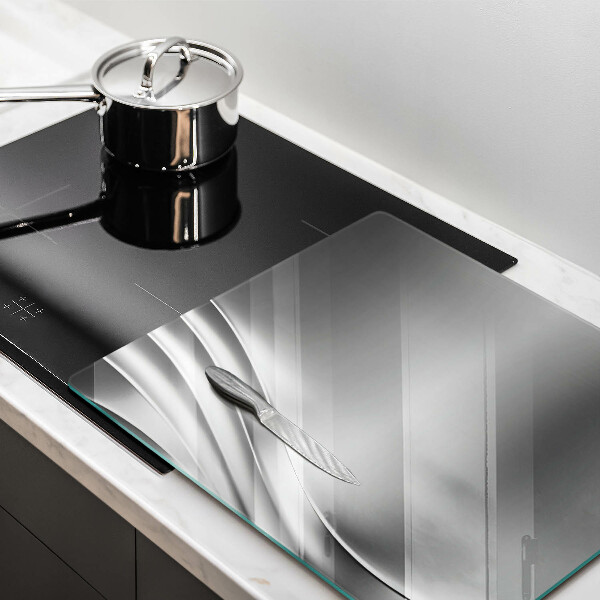 Skärbräda av glas Metallstruktur