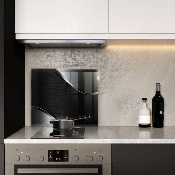 Skärbräda av glas Metallabstraktion