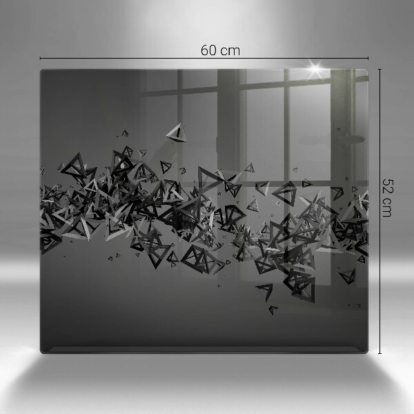 Skärbräda av glas Abstraktion 3D-former