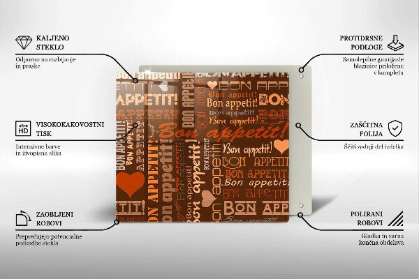 Skärbräda av glas Undertexter God aptit