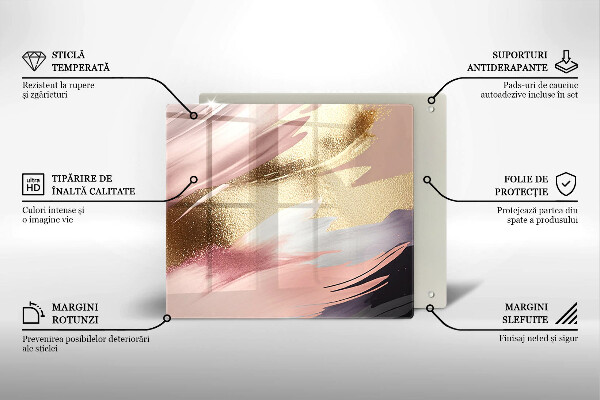 Skärbräda av glas Pastellfläckar