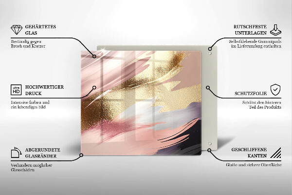 Skärbräda av glas Pastellfläckar