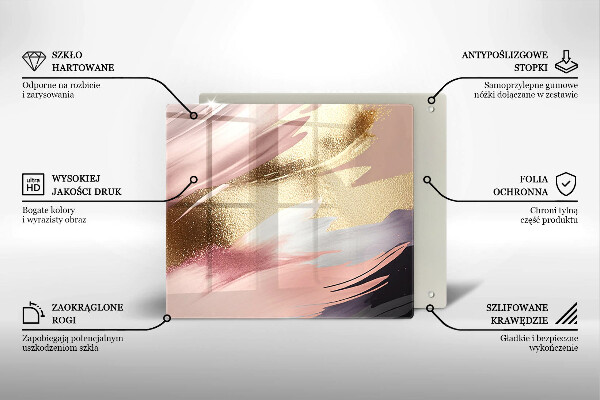 Skärbräda av glas Pastellfläckar