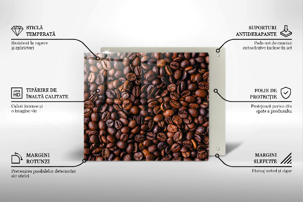 Skärbräda av glas Kawa ziarna