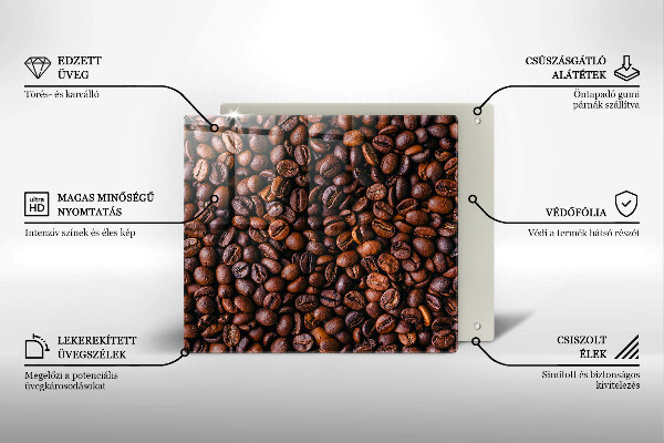 Skärbräda av glas Kawa ziarna