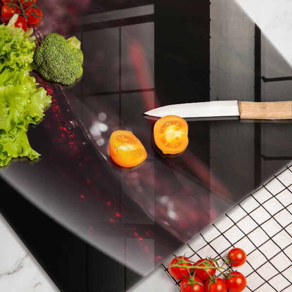 Skärbräda av glas Czerwone wino kieliszek