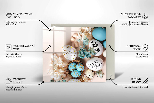 Skärbräda av glas Ozdoby wielkanocne