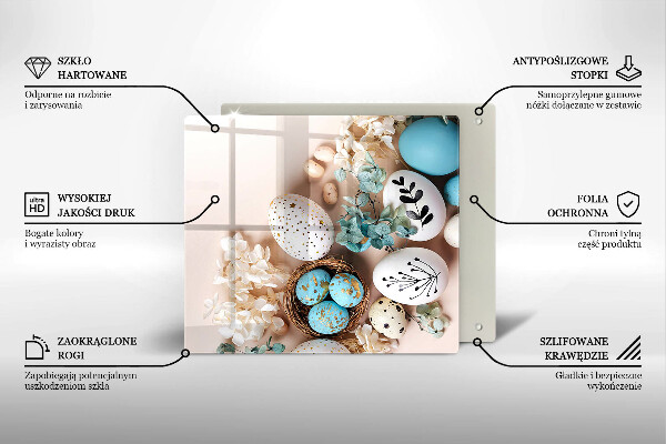 Skärbräda av glas Ozdoby wielkanocne