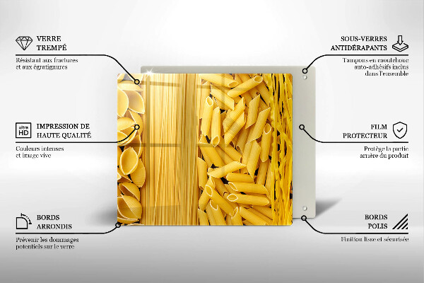 Skärbräda av glas Makaron