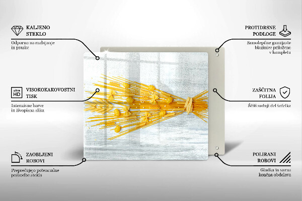 Skärbräda av glas Makaron