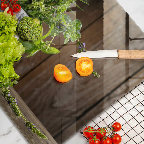 Skärbräda av glas Zielone zioła