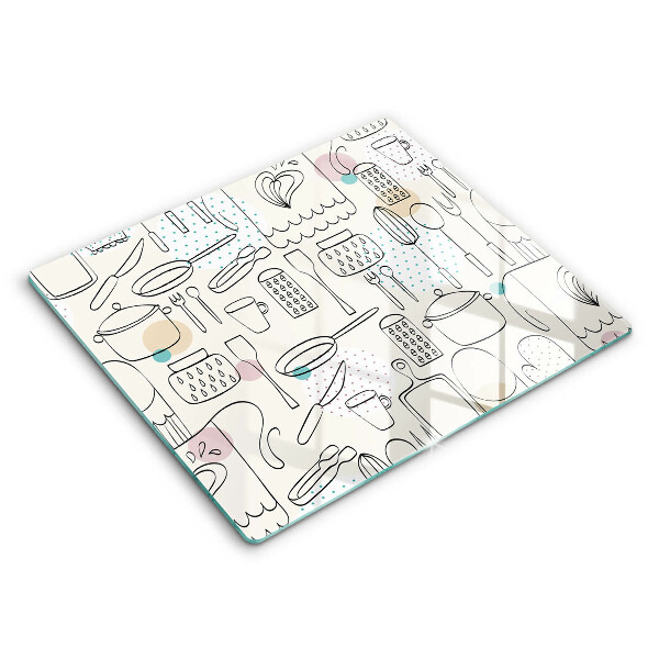 Skärbräda av glas Akcesoria kuchenne