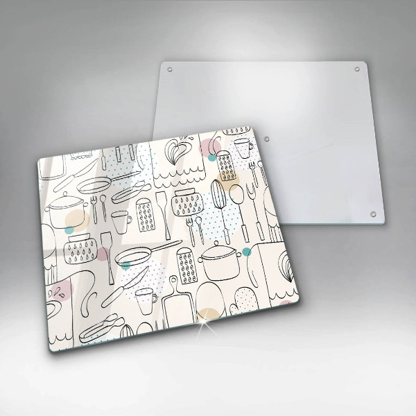 Skärbräda av glas Akcesoria kuchenne