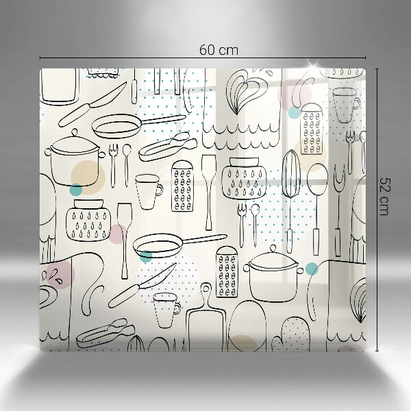 Skärbräda av glas Akcesoria kuchenne