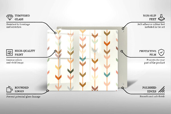 Skärbräda av glas Elementy geometryczne