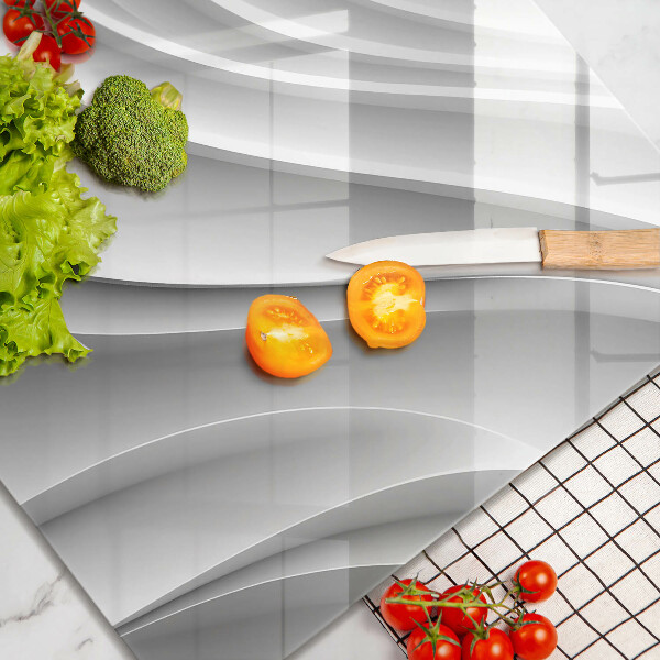 Skärbräda av glas Linie geometryczne