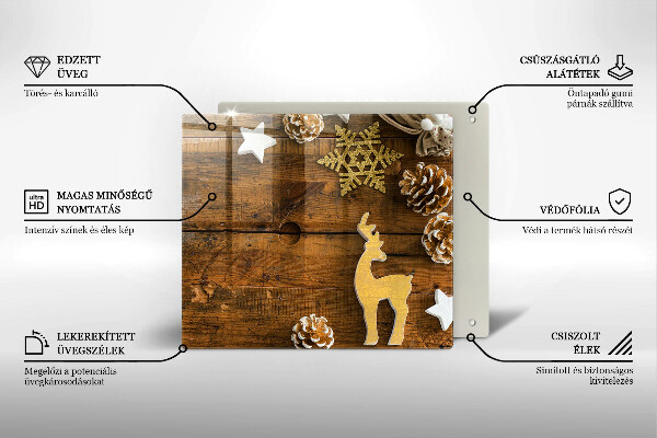 Skärbräda av glas Ozdoby świąteczne