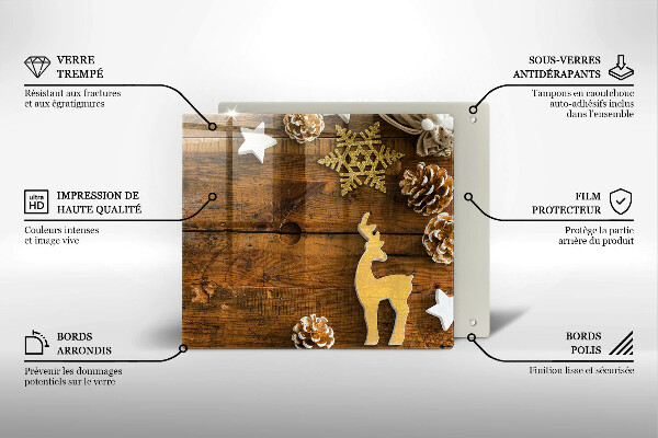 Skärbräda av glas Ozdoby świąteczne
