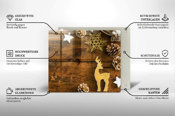 Skärbräda av glas Ozdoby świąteczne