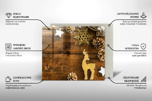 Skärbräda av glas Ozdoby świąteczne