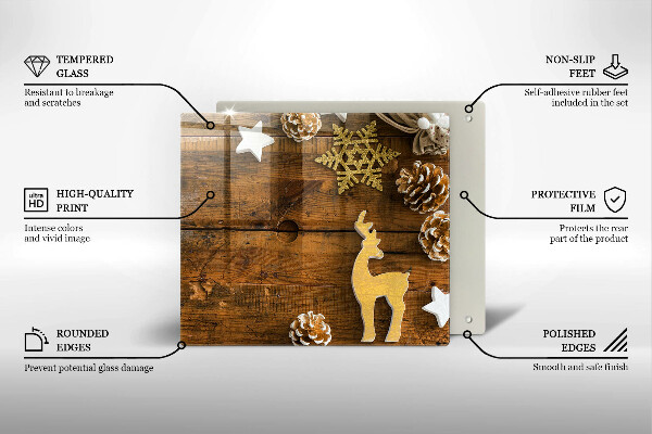 Skärbräda av glas Ozdoby świąteczne