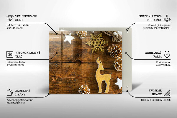 Skärbräda av glas Ozdoby świąteczne