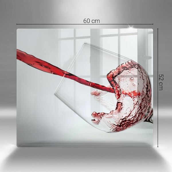 Skärbräda av glas Czerwone wino