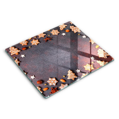 Skärbräda av glas Pierniczki świąteczne