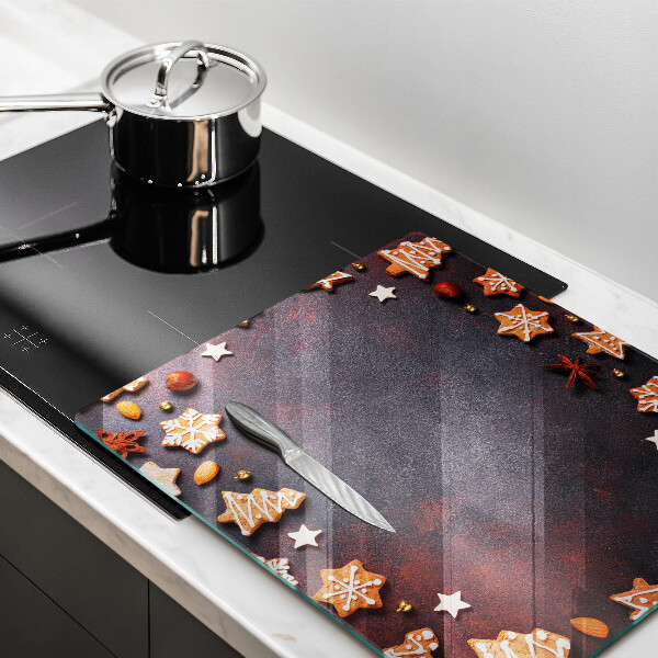 Skärbräda av glas Pierniczki świąteczne