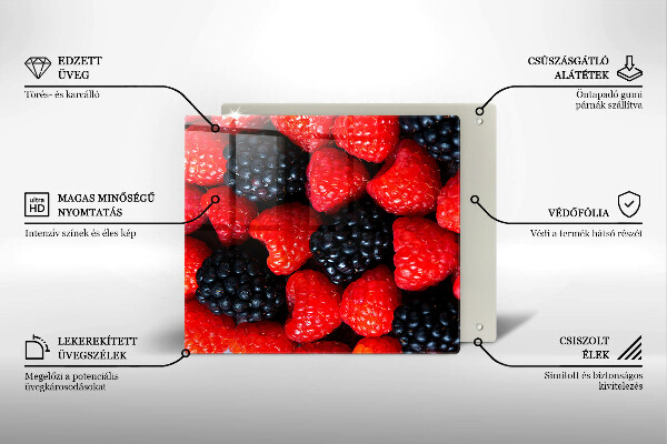 Skärbräda av glas Maliny i jeżyny