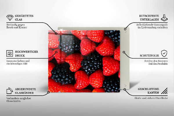 Skärbräda av glas Maliny i jeżyny