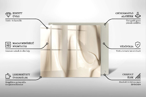 Skärbräda av glas Kremowe lody