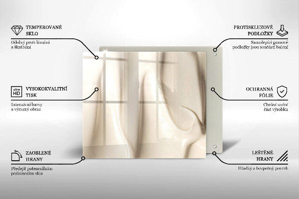 Skärbräda av glas Kremowe lody