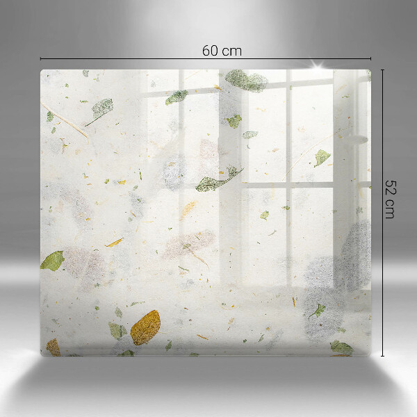 Skärbräda av glas Spadające liście