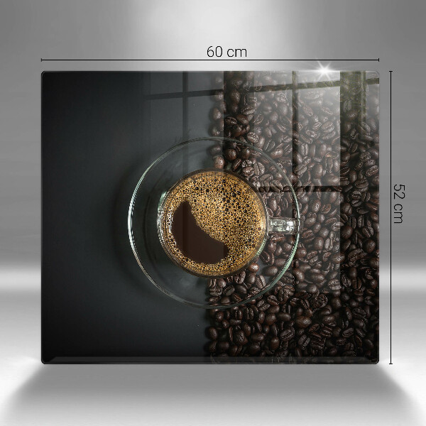 Skärbräda av glas Kaffe och bönor