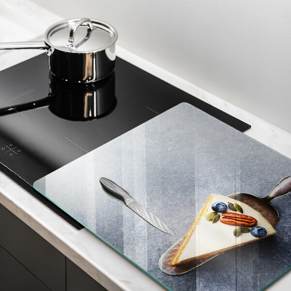 Skärbräda av glas En bit tårta