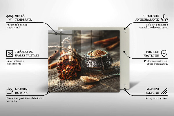 Skärbräda av glas Vaniljstång