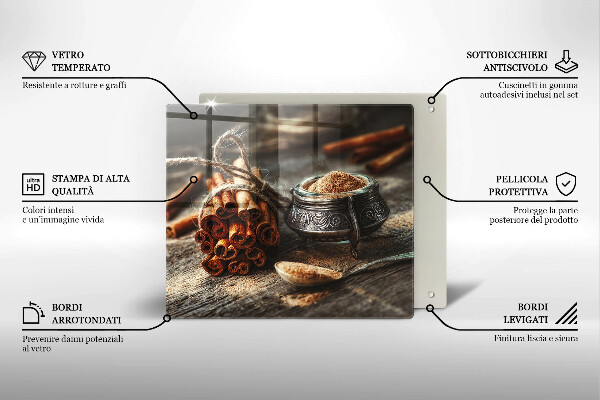 Skärbräda av glas Vaniljstång