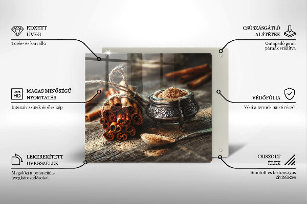 Skärbräda av glas Vaniljstång