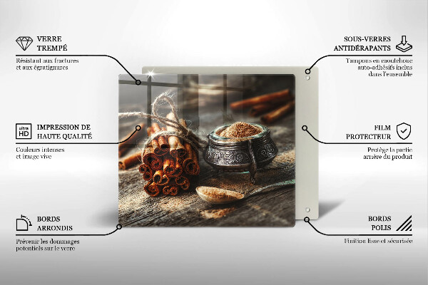 Skärbräda av glas Vaniljstång